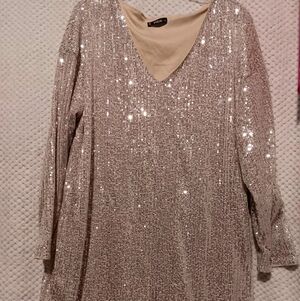 SHEIN Cream Elegant Dress